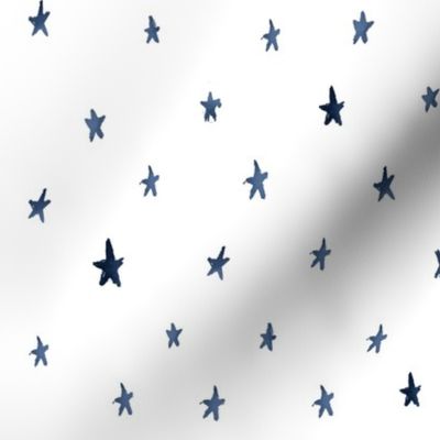 Star Spot - Navy on white