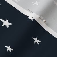 Star Spot - White on Midnight Navy