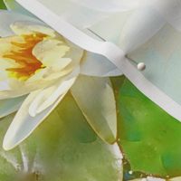 white water lily green lime lagoon  botanical garden nature  trending spring springtime summer pillow pillow cover yellow pillow panel fabric pillow table runner tablecloth napkin placemat dining pillow duvet cover throw blanket curtain drape upholstery c