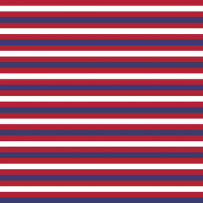Small USA Flag Alternating Red and Blue with White Stripes 