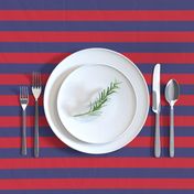 Red and Blue USA American Flag Horizontal Stripes