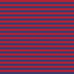 Small Red and Blue USA American Flag Horizontal Stripes