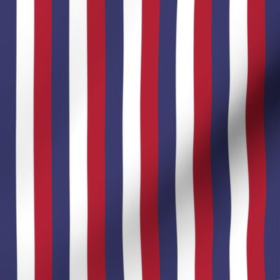 Small Vertical USA Flag Red, White and Blue Stripes 