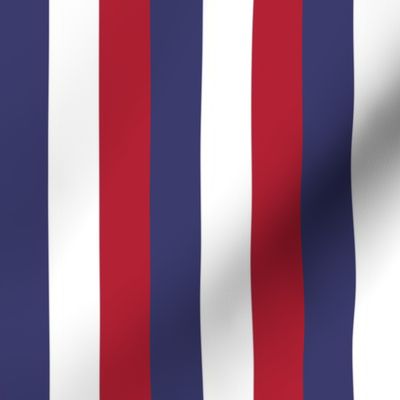 USA Vertical Flag Red, White and Blue Stripes 