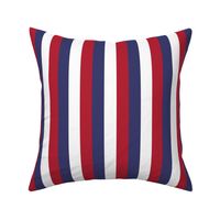 USA Vertical Flag Red, White and Blue Stripes 
