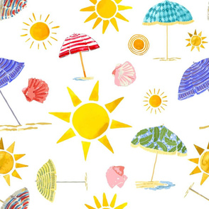 Fun in the Sun Beach Umbrellas