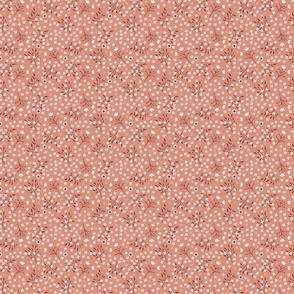 Tiny Flowers coral pink
