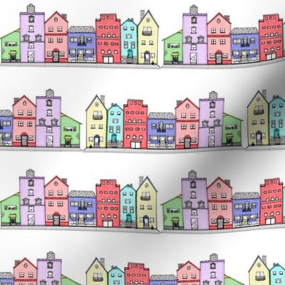 Row Houses in Color